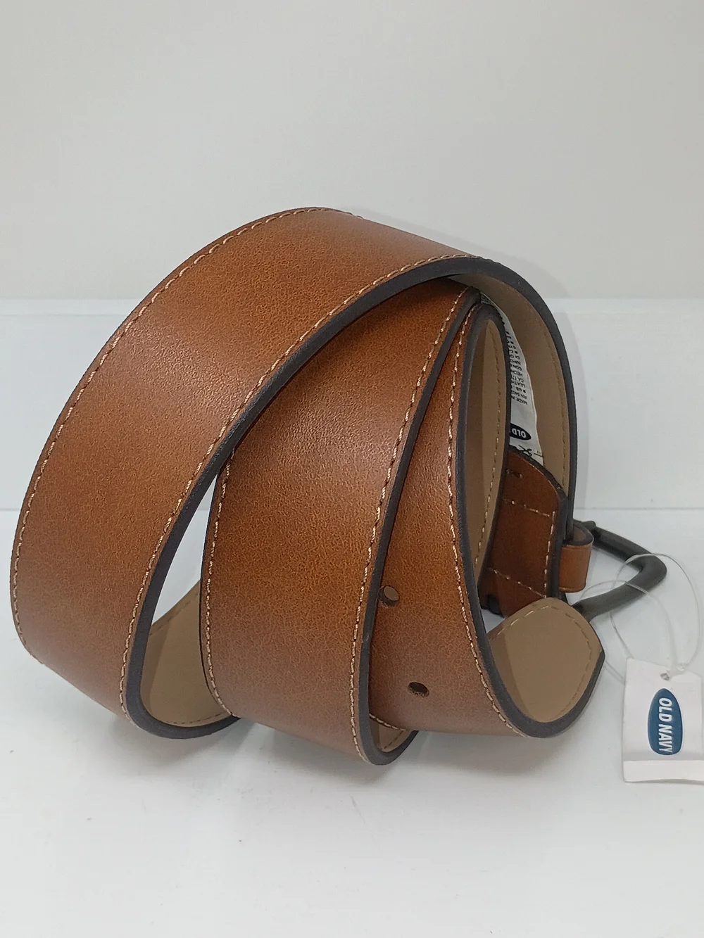 Old Navy Men's Classic Tan Leather Belt
